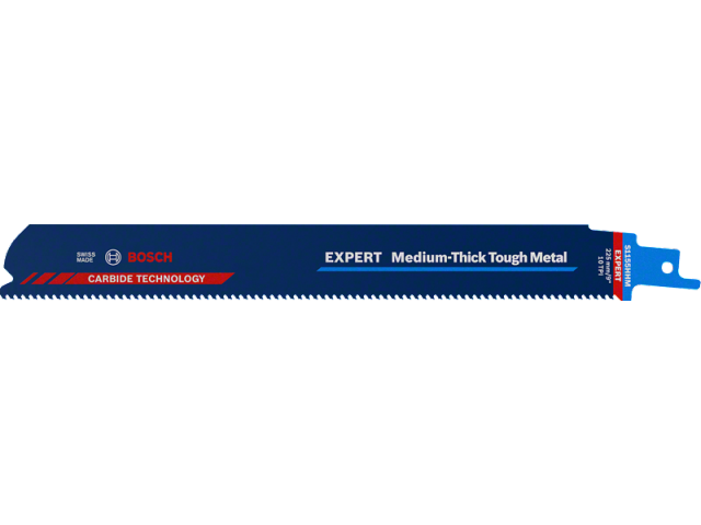List Bosch za sabljasto žago EXPERT ‘Medium-Thick Tough Metal’ S 1155 HHM list, 225mm, 10 TPI, za cevi, 2608900374